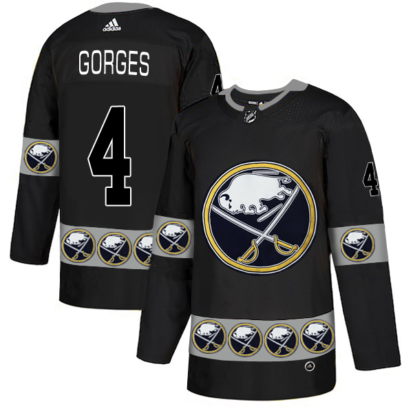 2019 Men Buffalo Sabres #4 Gorges Black Adidas NHL jerseys